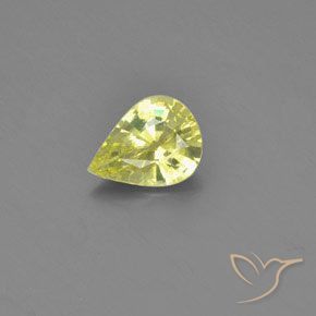 1.05ct Naturel Jaune citron Chrysobéryl, En forme de poire, VVS