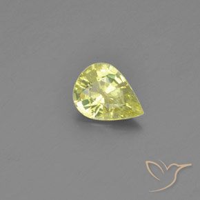 Chrysobéryl Jaune citron naturelle En forme de poire, 1.05 ct, VVS