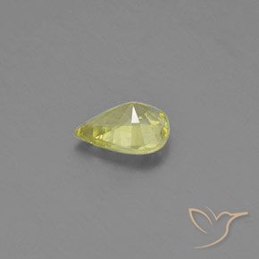 Chrysobéryl Jaune citron naturelle En forme de poire, 1.05 ct, VVS