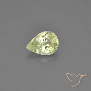 1.10ct Naturel Jaune citron Chrysobéryl, En forme de poire, VVS-VS