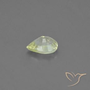 Chrysobéryl Jaune citron naturelle En forme de poire, 1.10 ct, VVS-VS
