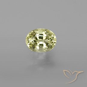 1.02ct Naturel Jaune clair Chrysobéryl, ovale, VVS