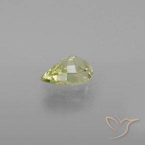 Chrysobéryl Jaune clair naturelle En forme de poire, 1.28 ct, VVS