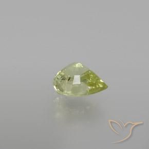 Chrysobéryl Vert jaunâtre naturelle En forme de poire, 1.13 ct, VVS