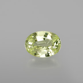Chrysobéryl vert naturelle coupe ovale, 1,03 ct, VVS-VS