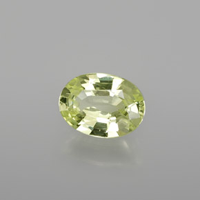 Chrysobéryl vert naturelle coupe ovale, 1,03 ct, VVS-VS