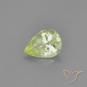 Chrysobéryl Jaune clair naturelle En forme de poire, 0.96 ct, VVS