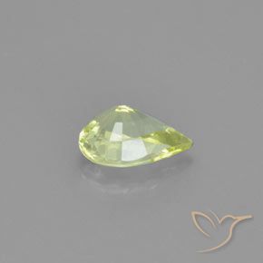 Chrysobéryl Jaune clair naturelle En forme de poire, 0.96 ct, VVS