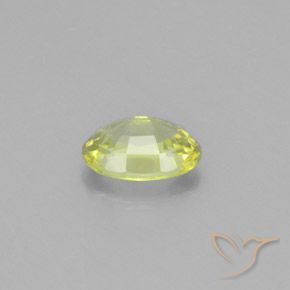 Chrysobéryl Jaune clair naturelle ovale, 1.00 ct, VVS