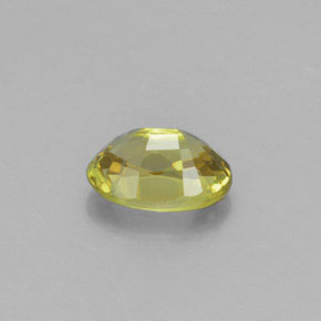 Chrysobéryl Jaune maïs léger naturelle Coupe ovale, 1.36 ct, VVS
