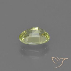 Chrysobéryl Jaune verdâtre naturelle ovale, 1.01 ct, VVS