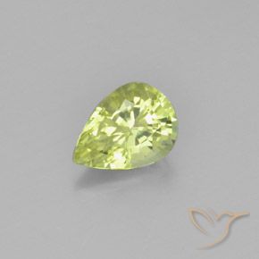 Chrysobéryl Jaune clair naturelle En forme de poire, 1.07 ct, VVS