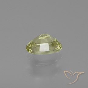 Chrysobéryl Jaune verdâtre clair naturelle ovale, 1.00 ct, VVS-VS