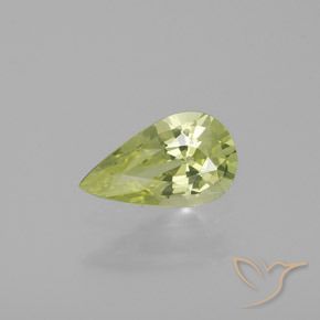 1.21ct Naturel Jaune clair Chrysobéryl, En forme de poire, VVS-VS