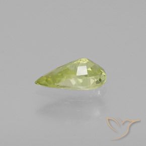 Chrysobéryl Jaune clair naturelle En forme de poire, 1.21 ct, VVS-VS