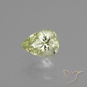 Chrysobéryl Jaune moyen naturelle En forme de poire, 0.98 ct, VVS