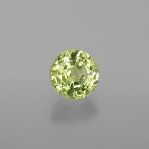 Chrysobéryl vert naturelle coupe roude, 1,03 ct, VS