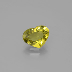 Chrysobéryl Vert Doré naturelle Forme de coeur, 1.56 ct, VVS