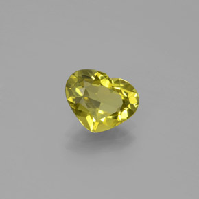 Chrysobéryl Vert Doré naturelle Forme de coeur, 1.56 ct, VVS
