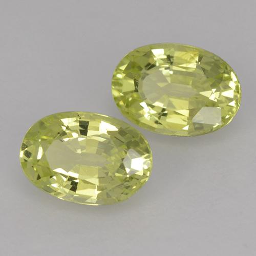 Achetez naturel 1.26ct Jaune verdâtre Chrysobéryl gems, Coupe ovale, En provenance Sri Lanka chez GemSelect. En stock, livraison internationale!