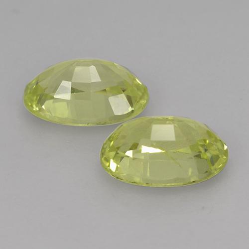Achetez naturel 1.26ct Jaune verdâtre Chrysobéryl gems, Coupe ovale, En provenance Sri Lanka chez GemSelect. En stock, livraison internationale!