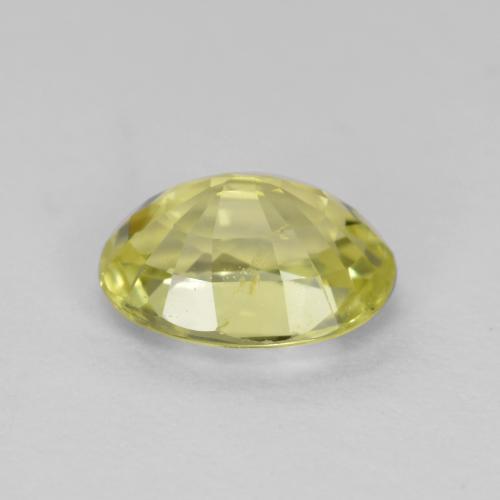 Chrysobéryl jaune naturelle coupe ovale, 0,92 ct, VVS-VS