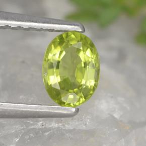 Chrysobéryl Vert naturelle Coupe ovale, 0.42 ct, VVS