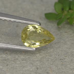Chrysobéryl Jaune moyen naturelle En forme de poire, 0.45 ct, VVS