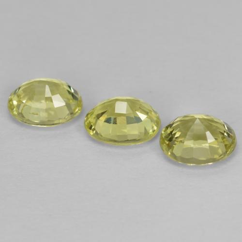 Achetez naturel 1,58ct jaune chrysobéryl gems, coupe ovale, en provenance sri lanka chez gemselect. en stock, livraison internationale!