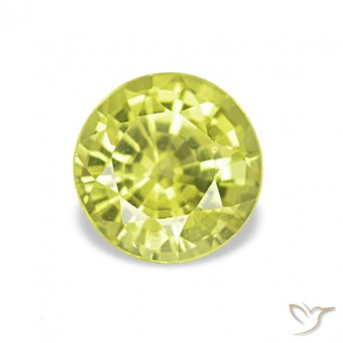 Chrysobéryl Jaune moyen naturelle Tour, 0.61 ct, VVS-VS