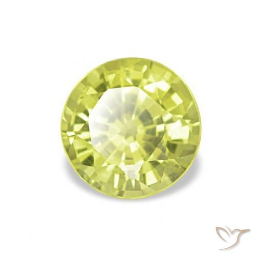 Chrysobéryl Jaune moyen naturelle Tour, 0.61 ct, VVS-VS