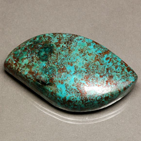 Chrysocolle multicolore naturelle forme fantaisie, 32,04 ct, opaque