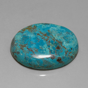 Chrysocolle multicolore naturelle coupe ovale, 41,09 ct, opaque