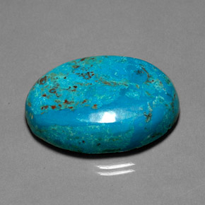 Chrysocolle multicolore naturelle coupe ovale, 36,15 ct, opaque