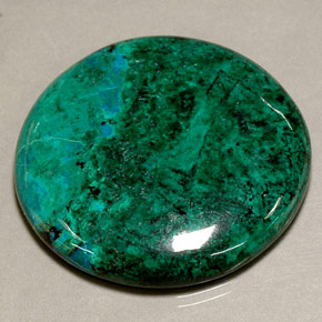 Chrysocolle multicolore naturelle coupe roude, 79,26 ct, opaque