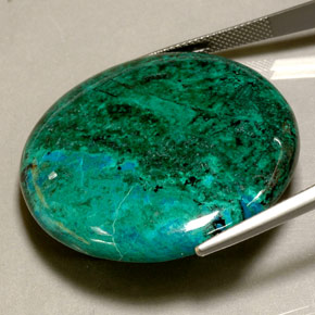 Chrysocolle multicolore naturelle coupe roude, 79,26 ct, opaque