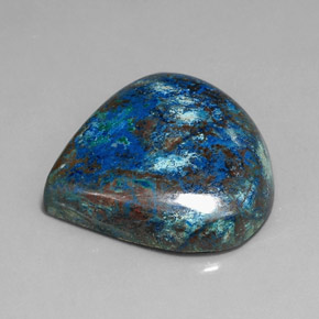 Chrysocolle multicolore naturelle en forme de poire, 35,70 ct, opaque
