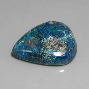 Chrysocolle Multicolore naturelle En forme de poire, 32.81 ct, Opaque