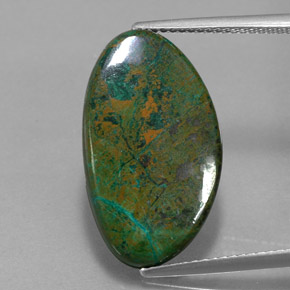 Chrysocolle Multicolore naturelle Forme fantaisie, 10.63 ct, Opaque
