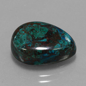 Chrysocolle Multicolore naturelle En forme de poire, 10.71 ct, Opaque