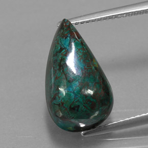 Chrysocolle multicolore naturelle forme fantaisie, 11,95 ct, opaque