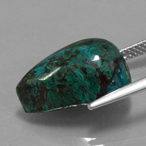 Chrysocolle multicolore naturelle forme fantaisie, 11,95 ct, opaque