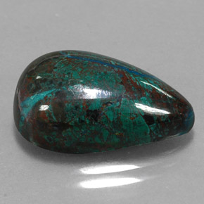 Chrysocolle Multicolore naturelle En forme de poire, 15.48 ct, Opaque