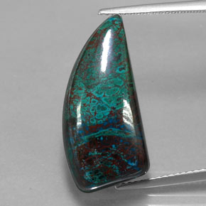 Chrysocolle Multicolore naturelle Forme fantaisie, 22.62 ct, Opaque