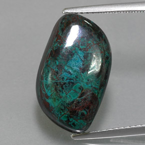Chrysocolle Multicolore naturelle Forme fantaisie, 11.95 ct, Opaque