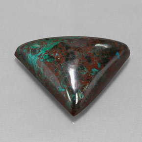 Chrysocolle Multicolore naturelle Trillion, 21.93 ct, Opaque