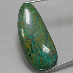 Chrysocolle Multicolore naturelle Forme fantaisie, 38.88 ct, Opaque
