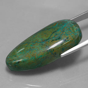 Chrysocolle Multicolore naturelle Forme fantaisie, 38.88 ct, Opaque