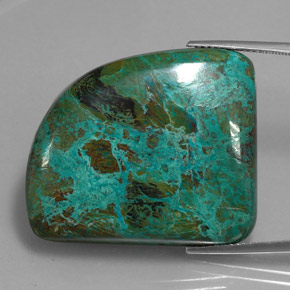 Chrysocolle Multicolore naturelle Forme fantaisie, 73,62 ct, Opaque