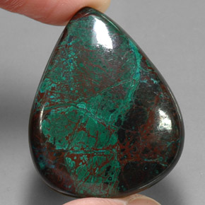 Chrysocolle Multicolore naturelle En forme de poire, 86.82 ct, Opaque